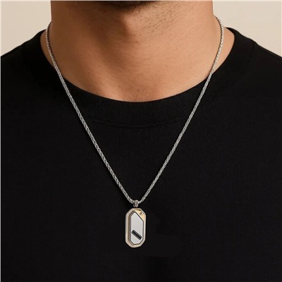 Кулон из стали на цепочке