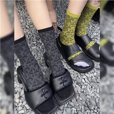 Tide, retro base knee socks for men and women for beloved, mid-length