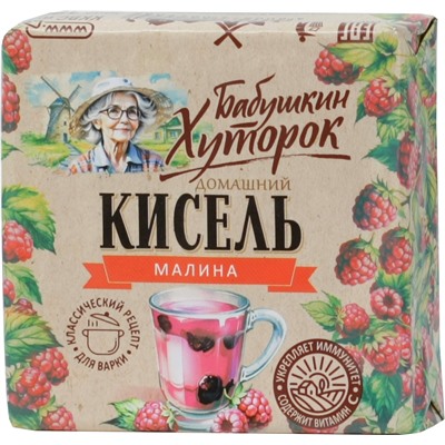 Бабушкин Хуторок. Кисель Малиновый 180 гр. мягкая упаковка