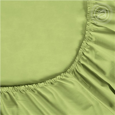 Простыня на резинке из сатина Олива Арт Дизайн