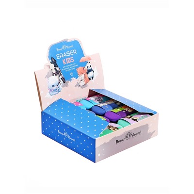 Ластик HappyGraphix Kids, овальный, мягкий, МИКС