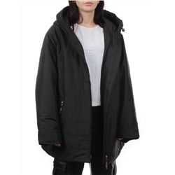 F-801 BLACK Куртка демисезонная женская (100 гр. холлофайбер)