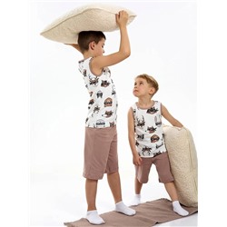 Детская пижама с шортами "Отдых" / Супергерои