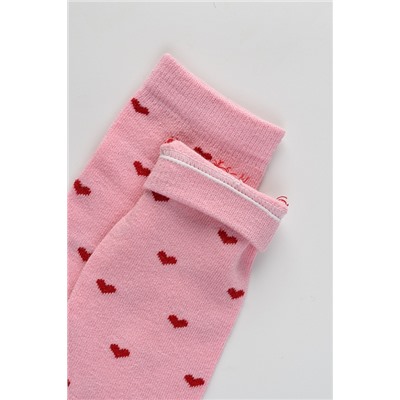 Детские гольфы Любимка (набор 2 пары) / экрю, розовый
