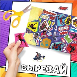 Стикербук "Вырежи сам", Человек-паук