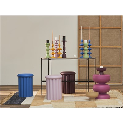 Столик приставной Vivlend, Ø37 см, сливовый