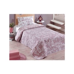 1 сп. Стеганое Покрывало Двустороннее 160x220 см. с Наволочкой 50x70 см. Samyeli Lila