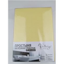 Простынь на резинке трикотажная  (PT желтая)