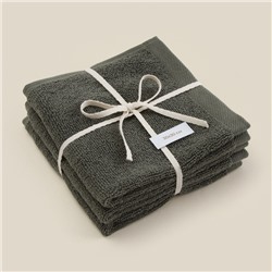 Набор салфеток SL HOME: Basic "Олива" 30х30 см - 3 шт., 100% хлопок, 530 г/м2