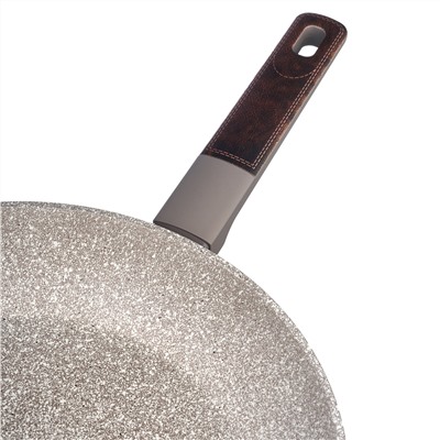 СКОВОРОДА С АНТИПРИГАРНЫМ ПОКРЫТИЕМ PFLUON MARBLE, 28*5,2 СМ