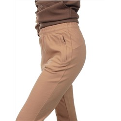 NO01 BEIGE/BROWN Костюм спортивный женский (хлопок 90%, полиэстер 10%)