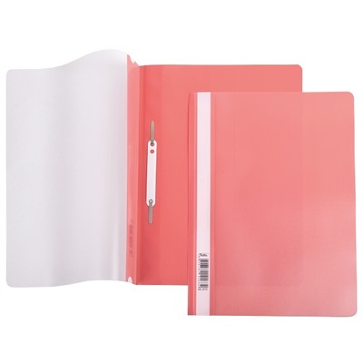 Скоросшиватель А4 пластик Hatber 140/180мкм Красный AS4_00103/10/Россия