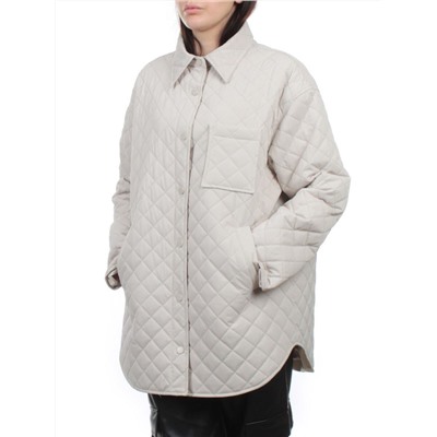 H24-018 LT. BEIGE Куртка демисезонная женская (100 гр. холлофайбер)