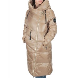 2185 BEIGE Пальто зимнее женское (200 гр. холлофайбера)
