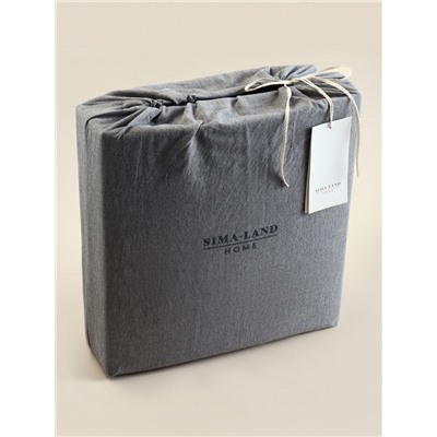 Постельное бельё SL Home Cotton line 2 сп 180*220см, 240*225 см, 50*70-2шт, цв.серый, 100% хлопок