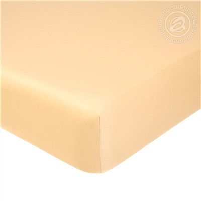 Простыня на резинке из сатина Шампань Арт Дизайн