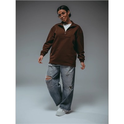 Свитшот Брамея коричневый Лт