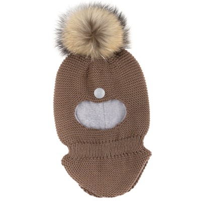 Балаклава утепленная для мальчика NIKASTYLE 10з15324 Кофе