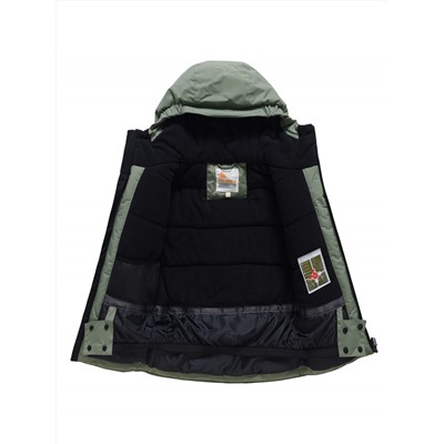 Горнолыжный костюм зимний для мальчика цвета хаки 9517Kh