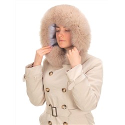 21002 BEIGE Пальто зимнее женское MAILILUO (150 гр. холлофайбера)