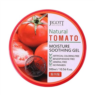 Jigott Увлажняющий успокаивающий гель с экстрактом томата / Natural Tomato Moisture Soothing Gel, 300 мл