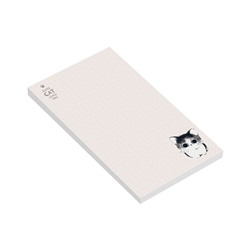 Блок для записей MESHU "Cute cats", 10*17см, 50л., на склейке