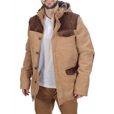 J830111 KHAKI/CAMEL  Куртка-жилет мужская зимняя NEW B BEK (150 гр. синтепон)