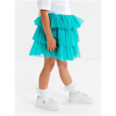 Юбка детская KAFTAN, размер 30 (98-104 см), бирюзовый