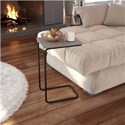 Столик придиванный SHT-CT9
                        бетон чикаго светлый / черный муар