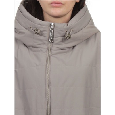 F-801 GRAY BEIGE Куртка демисезонная женская (100 гр. холлофайбер)