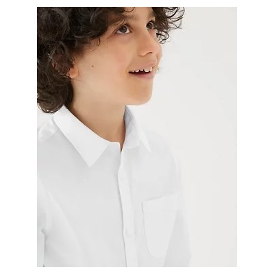 2pk Boys' Cotton Slim Fit School Shirts (2-18 Yrs)