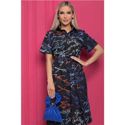 Платье "Выбор стилиста" (черное) П8945