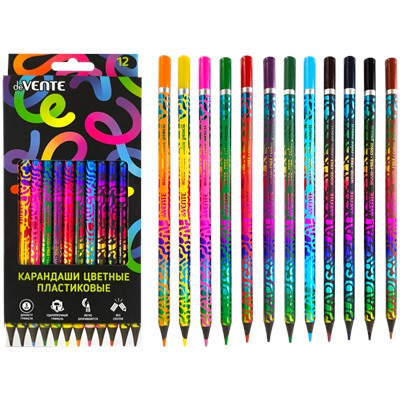 Карандаши 12цв "deVENTE. Spotify" 2М 3мм пластик 5022551/12/Китай