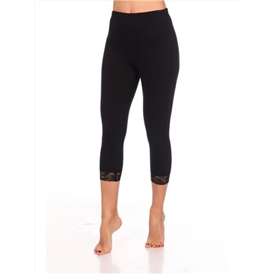 Бриджи Кружево чёрный Лт