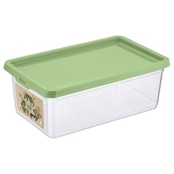 Контейнер для продуктов прямоугольный 5 л, 315х190х115 мм (зеленый) 222131618/08