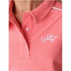 Футболка-поло из фактурного трикотажа