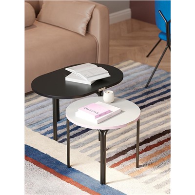 Столик кофейный Ror, 75х50 см, черный