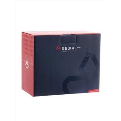 Dewal Зеркало «Настольное» MR-416 прямоугольное, пластик, чёрное, одностороннее, 15,3 х 20 см