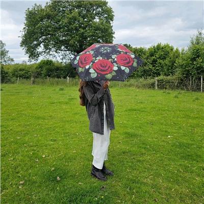 L501-4480 HugeRose (Большая роза) Зонт женский механика Fulton