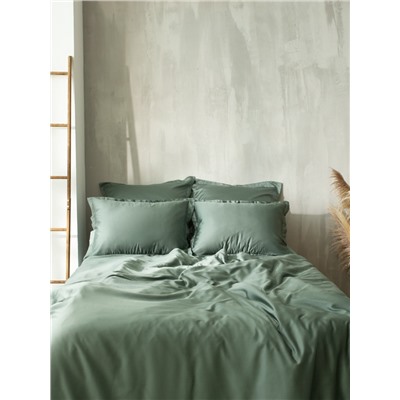 Наволочка SL Home Tencel 70*70+3 см , цв. оливковый