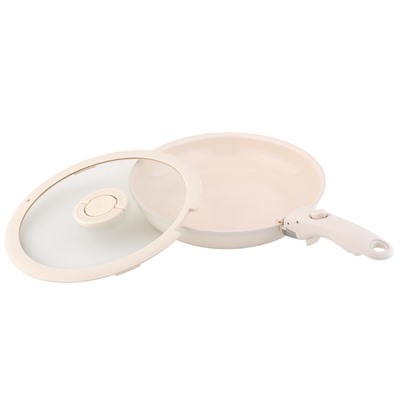 Сковорода с крышкой и съемной ручкой Smart Ceramic, Ø26 см