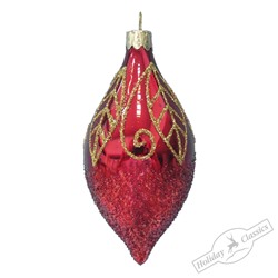 Капля "Рубин" (стекло) 6х13 см