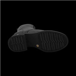 Ботинки из натуральной кожи на меху РА01-1 черные