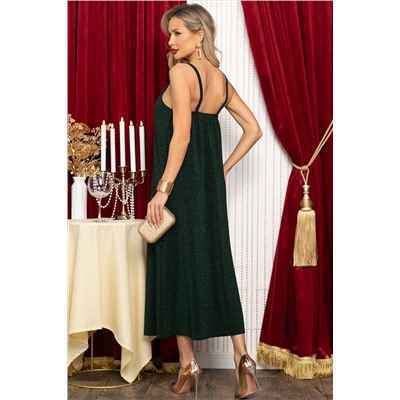 Платье-комбинация Сила притяжения (зеленое) П14480-7М