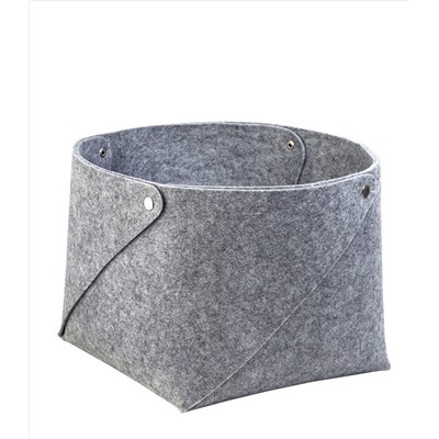 Органайзер для хранения складной на кнопках "Короб "SILVER", светло-серый, 30х30х25см, 20л