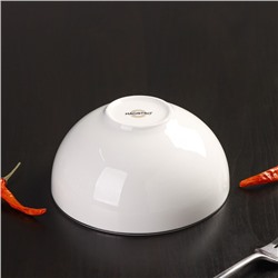 Салатник Magistro La Perle, 600 мл, d=15 см, фарфор, белый