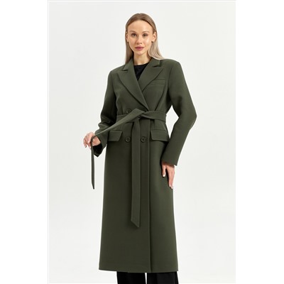 Пальто женское демисезонное 26895 (хаки)