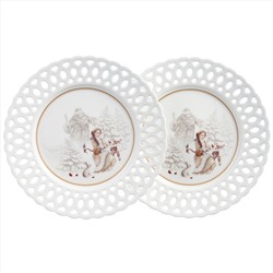 НАБОР ТАРЕЛОК ЗАКУСОЧНЫХ LEFARD "МОРОЗКО" 20,5 СМ (КОР=18НАБ.)