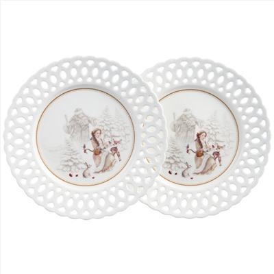 НАБОР ТАРЕЛОК ЗАКУСОЧНЫХ LEFARD "МОРОЗКО" 20,5 СМ (КОР=18НАБ.)