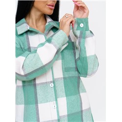 930 Рубашка клетка салатовый Свт